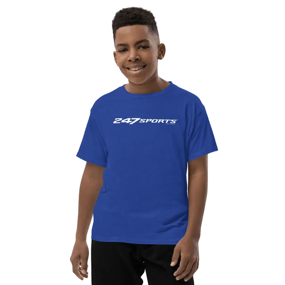 247 Sports White Logo Kids Premium T-Shirt