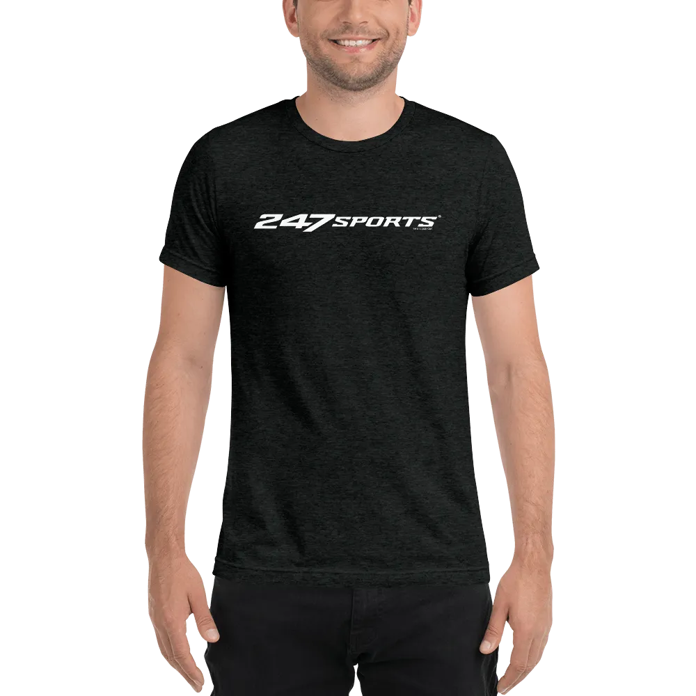 247 Sports White Logo Unisex Tri-Blend T-Shirt