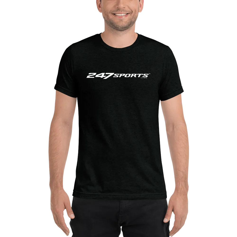 247 Sports White Logo Unisex Tri-Blend T-Shirt