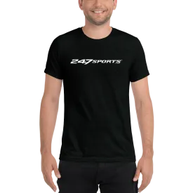 247 Sports White Logo Unisex Tri-Blend T-Shirt