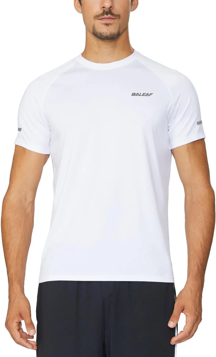 baleaf Men's Running Workout Shirts Short Sleeve Athletic T-Shirt Quick Dry