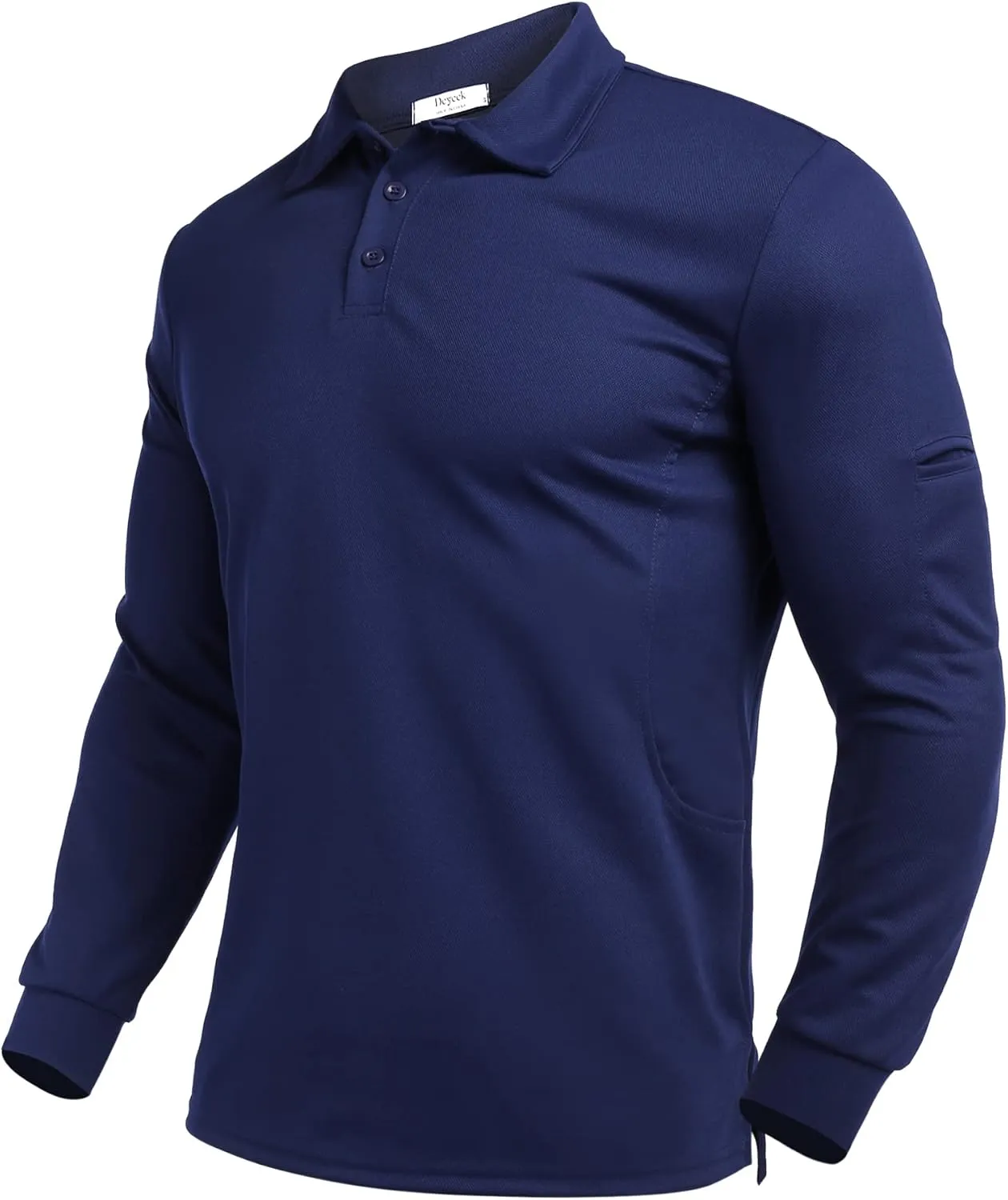 Deyeek Men's Polo Shirts Long Sleeve Golf Polo Shirts for Men Quick Dry UPF 50  Sun Protection Polos Casual Collared Shirts