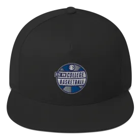Eye on College Basketball Podcast Logo Embroidered Flat Bill Hat