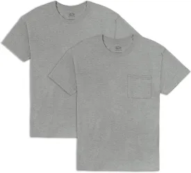 Fruit of the Loom Men's Crew Tee Undershirts, Moisture Wicking & Tag Free, Also Available in Big & Tall