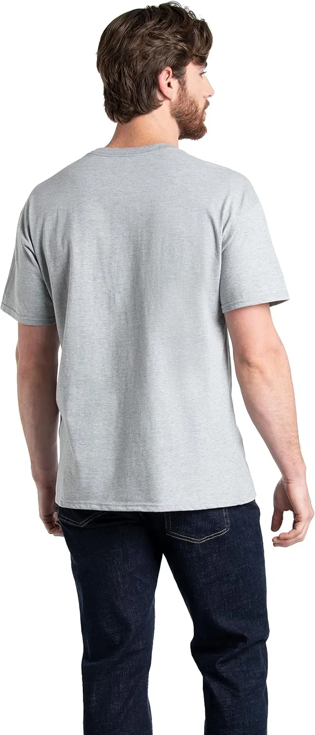 Fruit of the Loom Men's Crew Tee Undershirts, Moisture Wicking & Tag Free, Also Available in Big & Tall
