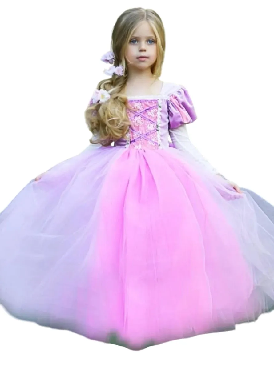 Girls Enchanted Hair Princess Costume Gown