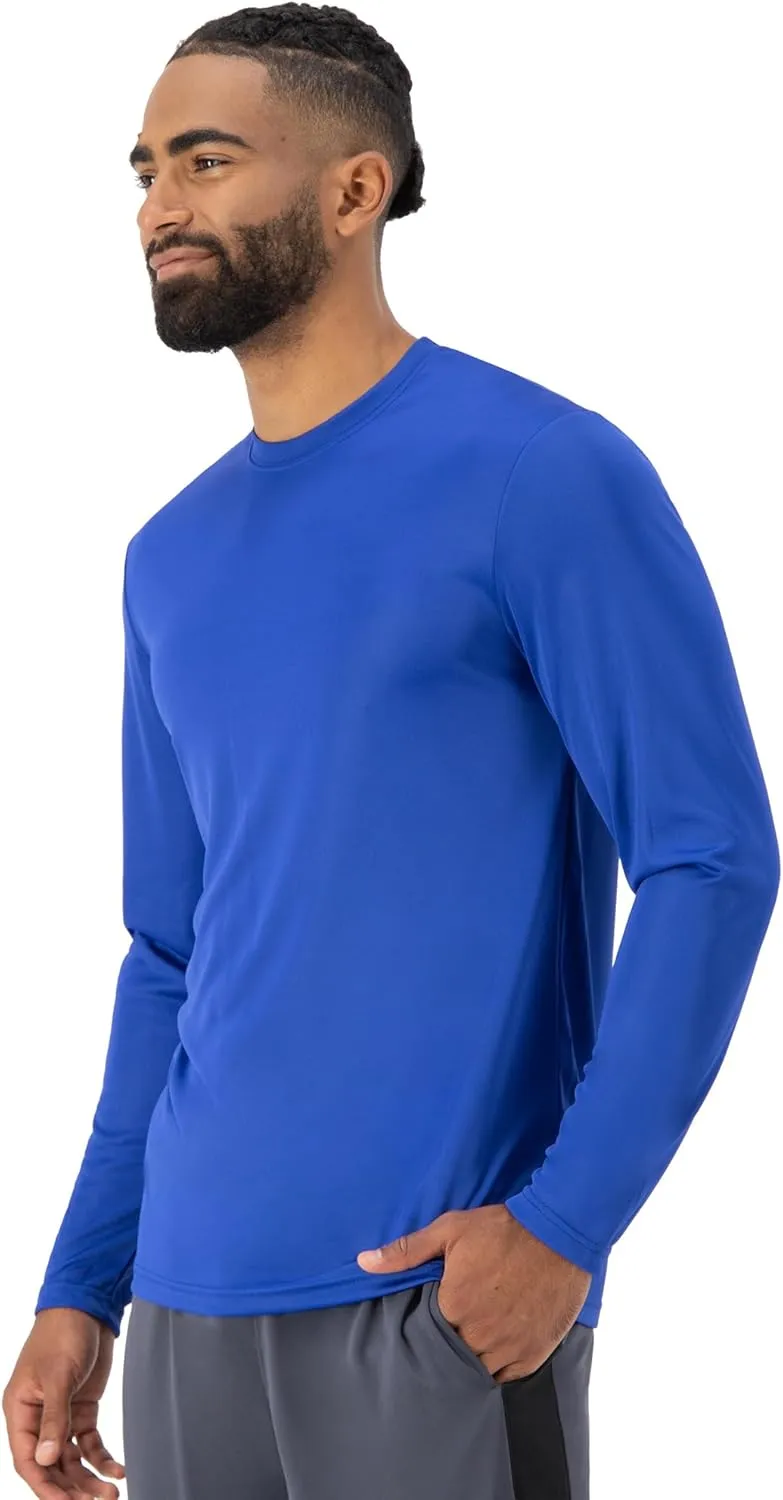 Hanes Sport Men's Long-Sleeve T-Shirt Pack, Cool DRI Moisture-Wicking Performance T-Shirts, Performance Tee, 2-Pack