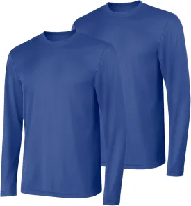 Hanes Sport Men's Long-Sleeve T-Shirt Pack, Cool DRI Moisture-Wicking Performance T-Shirts, Performance Tee, 2-Pack