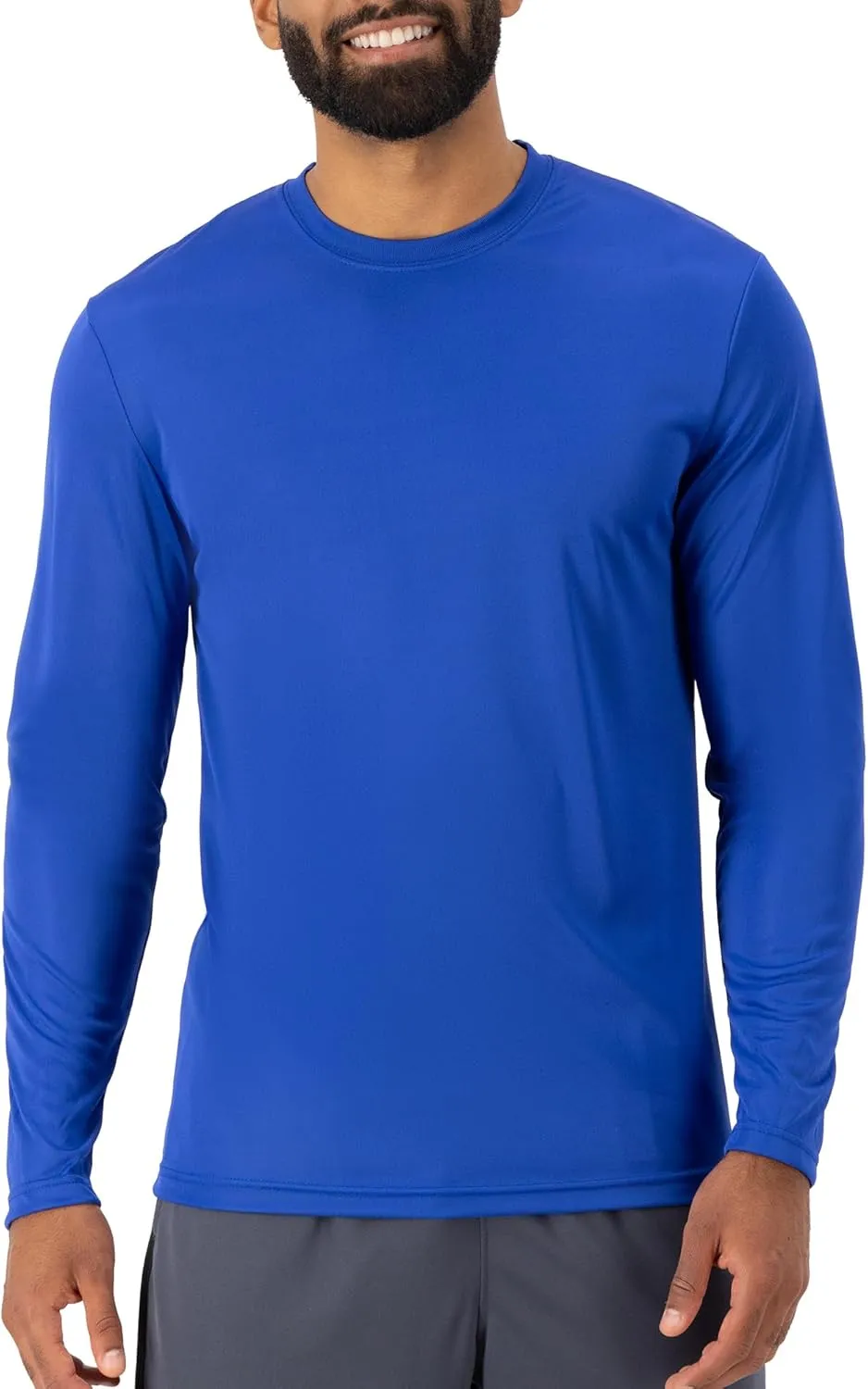 Hanes Sport Men's Long-Sleeve T-Shirt Pack, Cool DRI Moisture-Wicking Performance T-Shirts, Performance Tee, 2-Pack