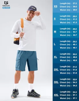 Men's Sun Protection Long Sleeve Shirts UPF 50  Rash Guard for Men SPF UV Fishing Hiking Running Workout Athletic Shirt