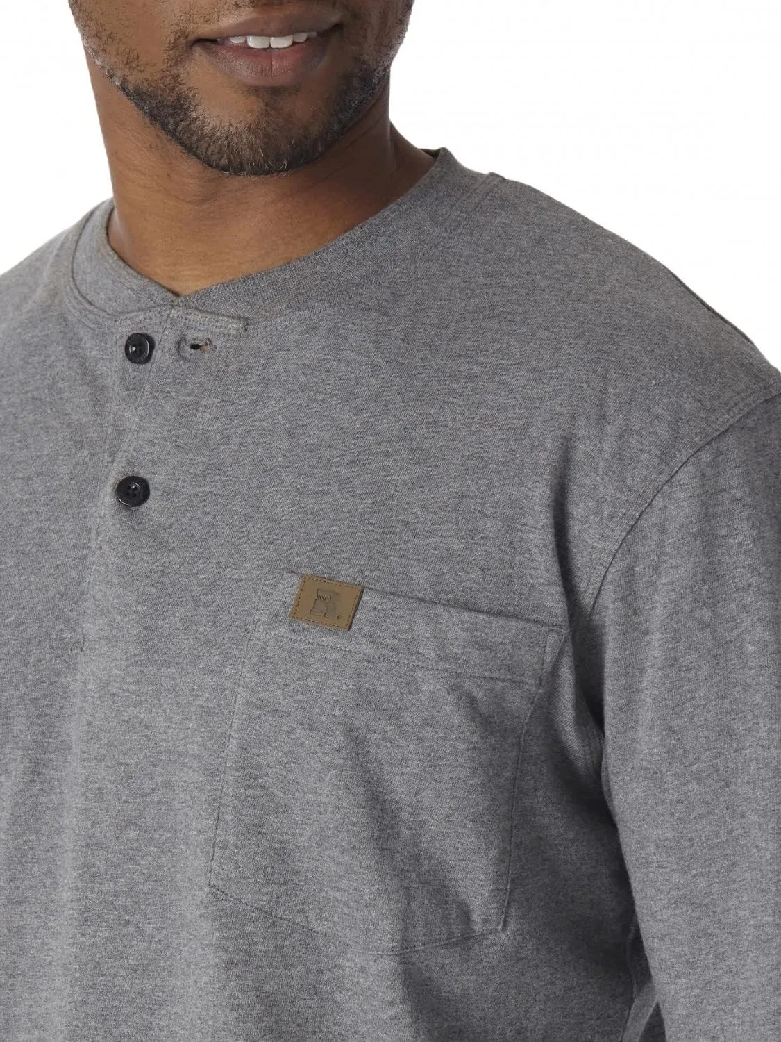 Wrangler Men's Long Sleeve Henley
