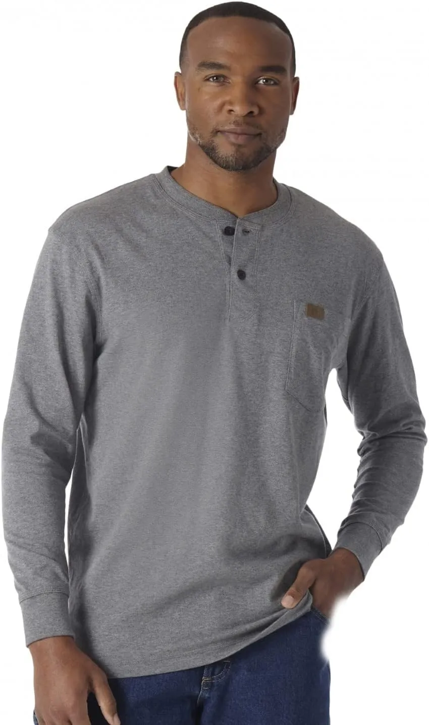 Wrangler Men's Long Sleeve Henley